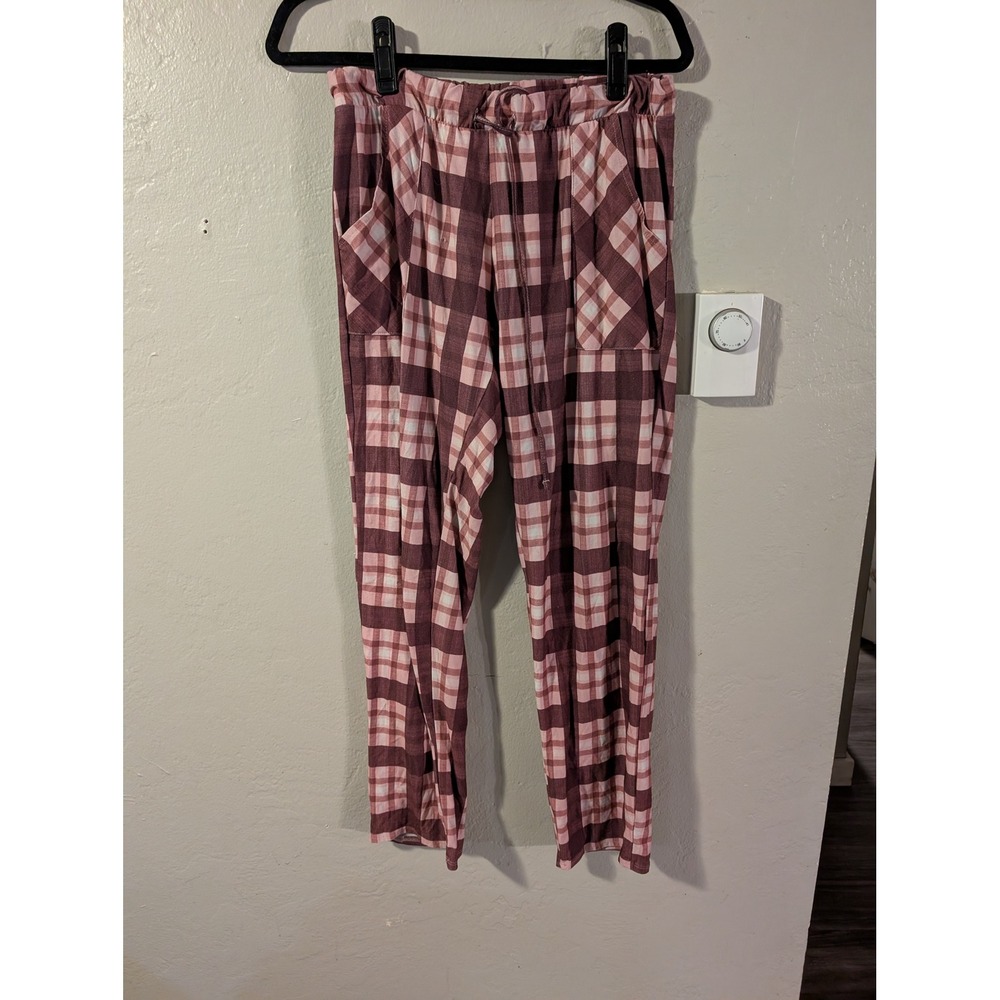 Lucky Brand Plaid Pink /‎ Purple Pajama Bottoms sz S
